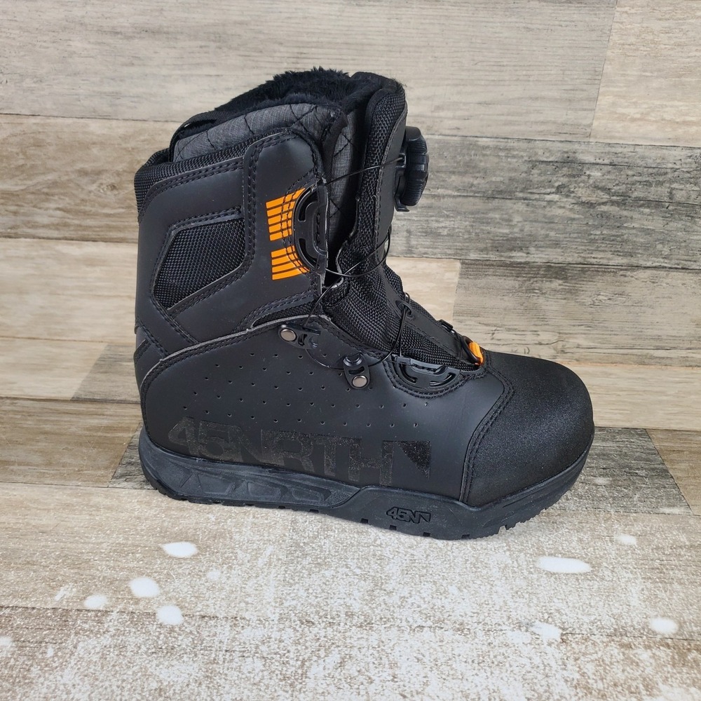 45NRTH Wolvhammer BOA Cycling Boots Sz 5‎ Black Mid-Calf Round-Toe